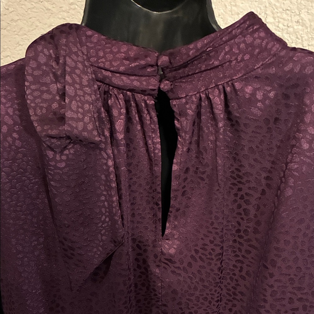 Glamour Deep Purple Textured Dress - Picture 3 of 4